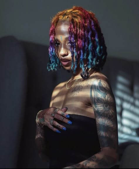 Dyed Dreads, Intricate Hairstyles, Doing Makeup, Cute Dreads, Short Locs Hairstyles, Dreadlock Style, Dreadlock Styles, Dyed Hair Inspiration, Dyed Natural Hair