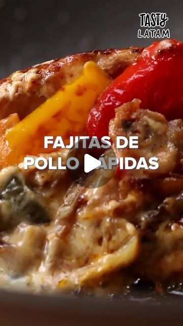 Tasty Latam on Instagram: "Algo FUGAZ⚡️ para saciar el hambre 🍗 #fajitas #pollo #rapido #recetafacil #pimientos #carne #asado" January 29, Fajitas, On Instagram, Instagram