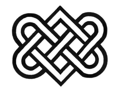 A Celtic knot The Celtic love knot resembles two interlocking hearts and usually sits within an oval shape. Celtic Knot Meanings, Arte Viking, Celtic Heart Knot, Celtic Knot Tattoo, Irish Symbols, Celtic Love Knot, Knot Tattoo, Behind Blue Eyes, Celtic Tattoo