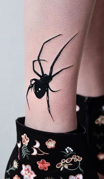 Spider Cover Up Tattoo, Silhouette Tattoos Black, Blackwork Spider Tattoo, Spider Ear Tattoo, Spider Aesthetic Dark, Dark Spider Tattoo, Dark Black Tattoos, Dark Aesthetic Tattoo, Black Spider Tattoo