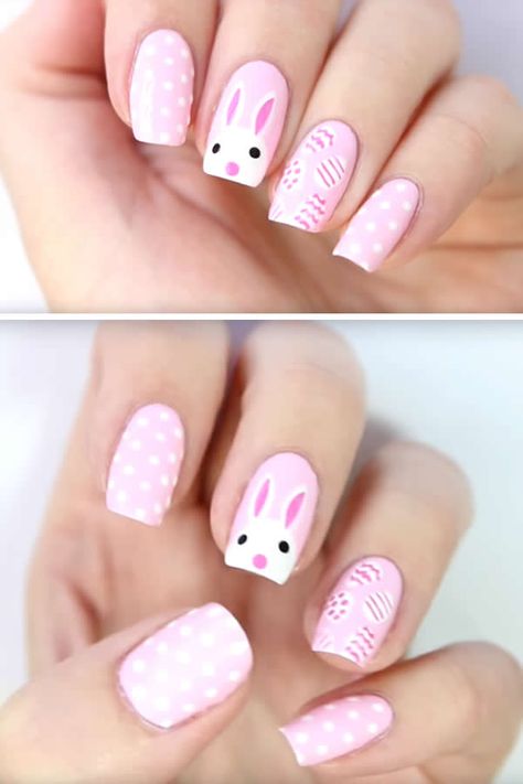 EASY Easter Nails – Simple Spring Nail Design – Cute DIY Nail Art Kids Easter Nails, Diy Easter Nails, Nail Easter, Gin Cabinet, Easter Nails Easy, Nails Kids, Simple Spring Nails, Easter Nail, Easter Nail Designs