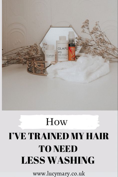 Hair care products Olaplex and John Freida How To Train My Hair To Wash Less, Brilliant Brunette, Washing Your Hair, Straighten Iron, How To Train, Washing Hair, Heat Styling Products, Shiny Hair, Blow Dry