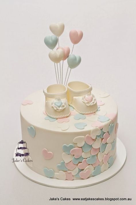 Loveheart Baby Shower Cake, 10 Baby Shower Cakes via Pretty My Party Baby Shower Cupcakes Neutral, Amazing Baby Shower Cakes, Baby Shower Pasta, Baby Shower Cupcakes For Boy, Jake Cake, Baby Shower Cakes Neutral, Baby Shower Desserts Boy, Birthday Cupcakes Boy, Baby Shower Cupcakes For Girls