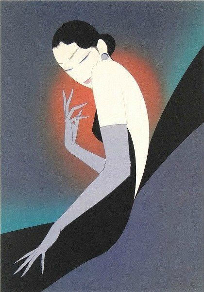 Ichiro Tsuruta, Art Deco Drawing, Art Deco Graphics, Art Deco Illustration, Deco Poster, Art Deco Posters, Japanese Artists, Illustrations And Posters, Fashion Illustrations