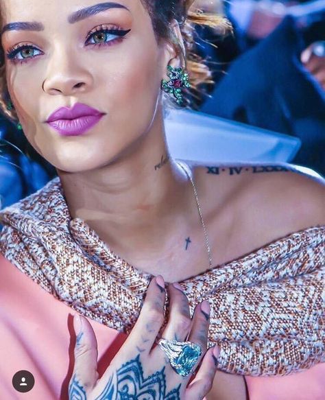 Little cross tattoo on collarbone Rihanna Tattoo Chest, Little Cross Tattoos, Rihanna Tattoo, Under Chest Tattoo, Small Cross Tattoo, Bone Tattoo, Bone Tattoos, Tattoo Placement Ideas, Best Tattoos For Women