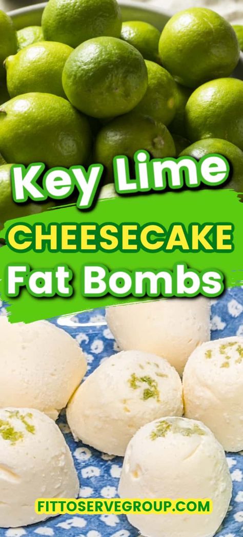 Keto Cheesecake Balls No Bake, Key Lime Keto Dessert, Low Carb Key Lime Cheesecake, Keto Lime Cheesecake, Key Lime Keto Fat Boms, Savory Fat Bomb Snacks Keto, Lemon Cheesecake Keto Fat Boms, Keto Fat Bomb Dessert Recipe, Keto Fat Bomb Snacks Cream Cheese