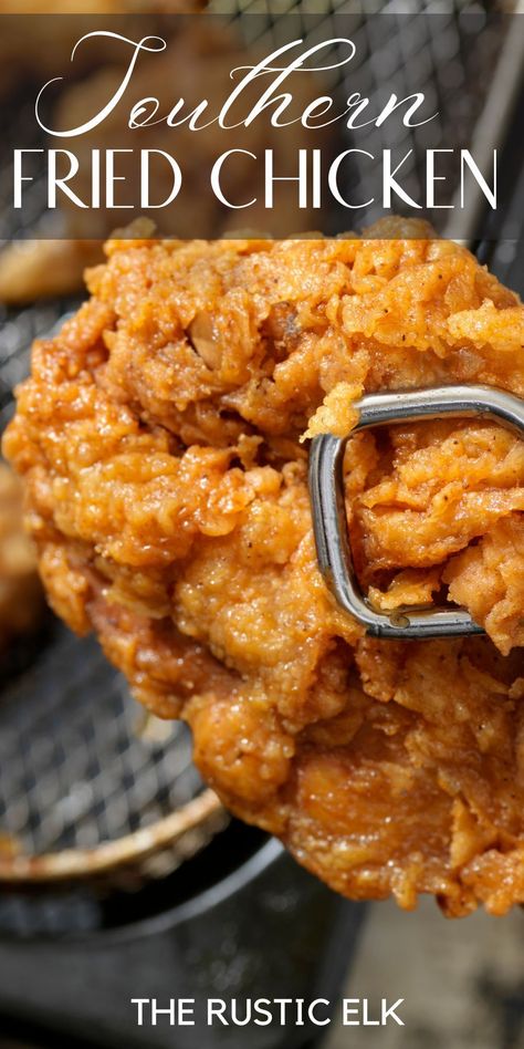 Southern Deep Fried Chicken, Southern Oven Fried Chicken, Flavorful Fried Chicken, Fried Chicken Soaked In Buttermilk, Old Fashion Fried Chicken, Grandma's Fried Chicken, Butter Fried Chicken Recipe, Fried Chicken Mix Recipe, Fried Chicken Recipe Deep Fryer