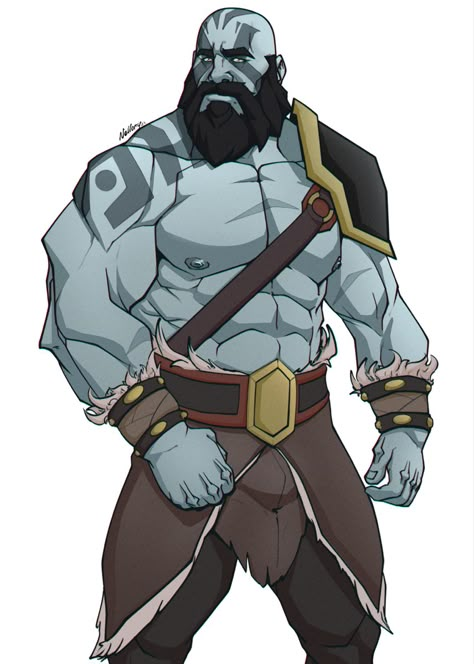 Grog Strongjaw, Oni Art, The Legend Of Vox Machina, Legend Of Vox Machina, Vox Machina, Fantasy Races, Fantasy Male, Character Sheet, Illustration Character Design