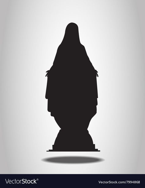 Mary Silhouette, Shadow Images, Virgin Mary Statue, Images Of Mary, Mary Statue, Craft Activities For Kids, Virgin Mary, Craft Activities, Human Silhouette