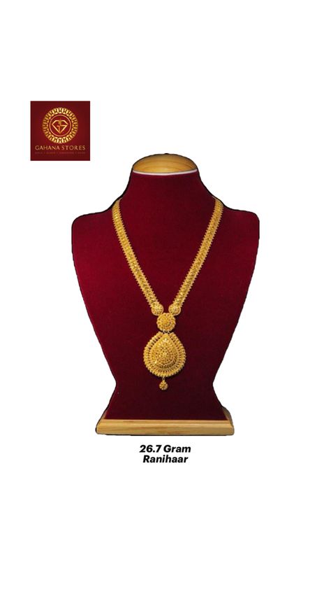 An exclusive ranihaar design in 22k gold.  #ranihaar #lowweight #jewelry #gold Rani Haar Gold, Rani Haar, Indian Wedding Photography Poses, Gold Mangalsutra Designs, Gold Mangalsutra, Mangalsutra Designs, Gold Fashion Necklace, Gold Jewellery Design Necklaces, Indian Wedding Photography