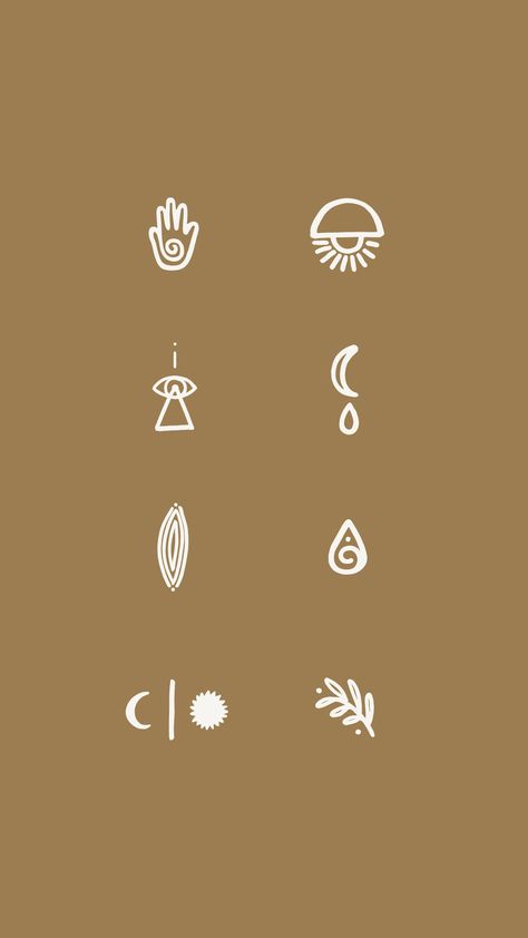 Tattoo For Designers, Nature Elements Symbols, Balance Icon Design, Symbols Of Nature, Sensory Illustration, Grounded Symbol, Earthy Symbols, Graphic Elements Branding, Brand Illustration Design