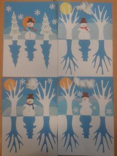 Diy Christmas Activities, Classe D'art, Winter Art Lesson, Christmas Art Projects, Winter Art Projects, Activity Box, Suggestion Box, Christmas Activity, Soyut Sanat Tabloları