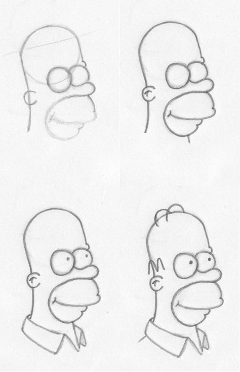 Cartoons To Draw Easy, Easy Cartoon Characters, How To Draw Cartoons, Draw Cartoons, Easy Disney Drawings, Simpsons Drawings, Things To Draw, Canvas Drawings, Cartoon People