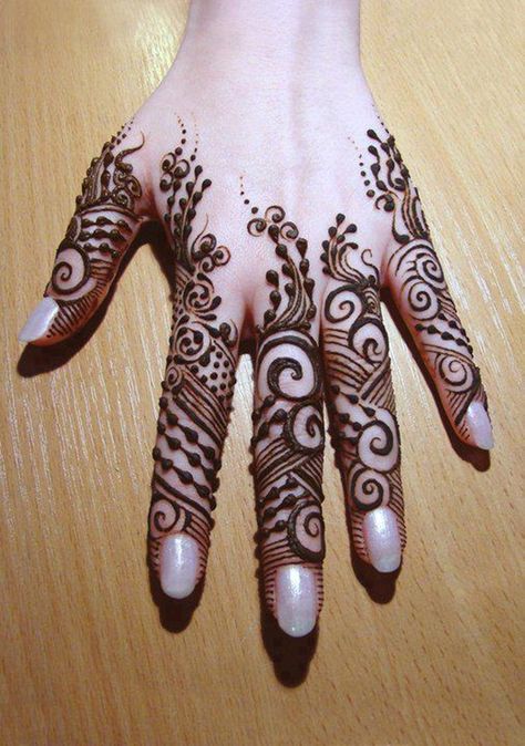 Mehndi Designs Finger, Mehandi Design For Hand, Pakistani Mehndi Designs, Henne Tattoo, Simple Arabic Mehndi Designs, Tato Henna, Eid Mehndi Designs, Finger Henna, Henna Body Art