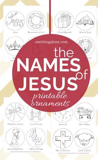 What a great idea! Coloring ornaments to help children learn about the names of Jesus as they prepare to celebrate His coming! Names Of Jesus Printable, Coloring Ornaments, Printable Ornaments, The Names Of Jesus, Jesus Printable, Ornaments For Kids, Jesse Tree, Christ Centered Christmas, Names Of Christ