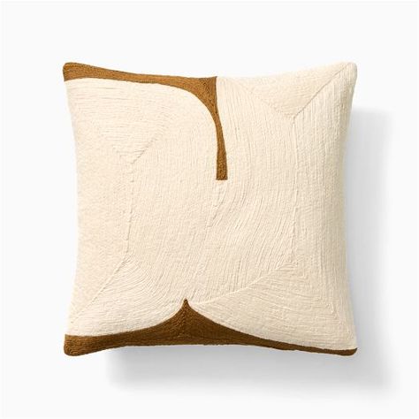 Pillows, Throws, & Poufs | West Elm Garden Accessories Decor, West Elm Pillows, Neutral Throw Pillows, West Elm Kids, Moon Pillow, Fall Bedding, Persian Style Rug, Orange Pillows, Canvas Pillow