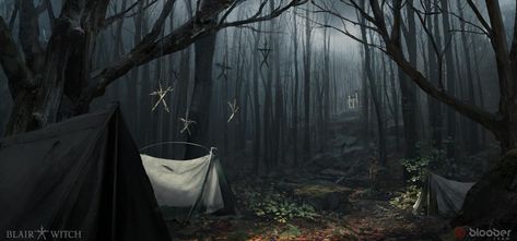 ArtStation - Blair Witch concept, Lucas Staniec Witch Concept, Halloween Camping, Blair Witch Project, Blair Witch, Camping Aesthetic, Witch Trials, Witch Art, Witch Aesthetic, Game Concept