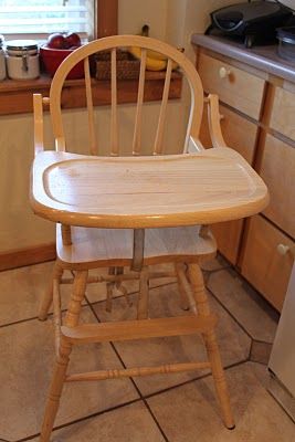 DIY: Refinishing a Solid Wood Highchair |do it yourself divas Wood High Chairs, Wooden High Chair, Love Makes A Family, Cute Desk Chair, Wooden High Chairs, Chair Woodworking Plans, Chair Parts, Woodworking For Beginners, Chair Aesthetic