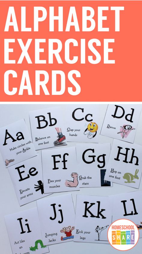 Toddler Exercise, Drama Activities, Card Workout, Indoor Activities For Toddlers, Alphabet Songs, Abc Activities, Mindfulness For Kids, Kindergarten Science, Review Activities