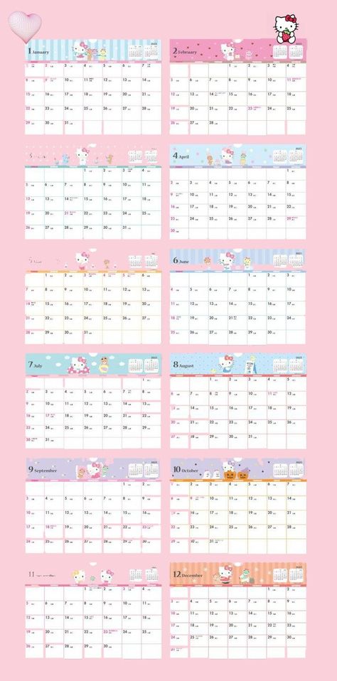 belki seversiniz¿ a5plannerprintable Hello Kitty Calender 2023, Sanrio Calander 2023, Hello Kitty Calendar 2024 Printable, Cutecore Calendar, 2024 Hello Kitty Calendar, Sanrio Calander, Paper Crafts Hello Kitty, Hello Kitty Calendar 2023, Crafts Hello Kitty