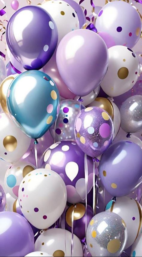 Purple Balloons Background, Birthday Balloons Clipart, Happy Birthday Wishes Pics, Birthday Wishes Pics, Balloons Photography, Photo Balloons, Balloon Background, Happy Birthday Wishes Photos, Happy Birthday Art