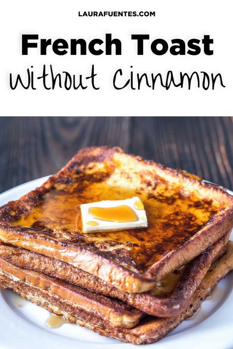 Making great-tasting French toast for breakfast is easy using this recipe without cinnamon! French Toast No Cinnamon, French Toast Without Cinnamon, French Toast Recipe Without Cinnamon, French Toast Recipe Stove Top, French Toast Recipe Without Vanilla, French Toast Recipe Cinnamon, Sourdough French Toast, Perfect French Toast, Toast For Breakfast