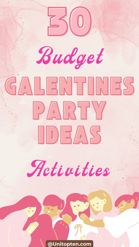 Add excitement to your girls’ night with these fun and budget-friendly Galentine’s party games. Perfect for making memories together. Save for creative ideas! 🌸 #GalentinesGames #BudgetFriendly #GirlsNightGames Galentines Party Ideas Girls Night On A Budget, Simple Galentines Party Ideas Girls Night, Galentine's Game Ideas, Galentines Party Games For Teens, Galentines Party Ideas Budget, Small Galentines Party Ideas Girls Night, Galentine Party Game Ideas, Galentines Games For Teens, Galentines Brunch Games