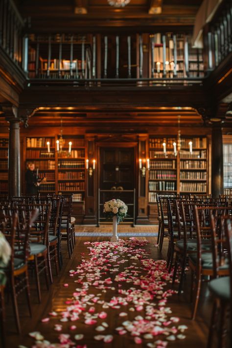 Pages of Romance: New England's Historic Library Weddings Nyc Fall Wedding, Wedding In A Library, Literary Wedding Theme, Historic Library, Newport Restaurants, Jazz Wedding, House Quiz, Restaurant Drinks, Marble House