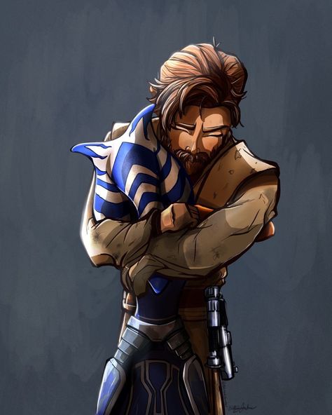 Obi-Wan & Ahsoka meet post Order 66. Obi Wan And Ahsoka Fanart, Obiwankenobi Fan Art, Obi Wan And Ahsoka, Obi Wan Clone Wars, Obi Wan Kenobi Fanart, Obi Wan Kenobi Art, All Jedi, Grand Army Of The Republic, Order 66