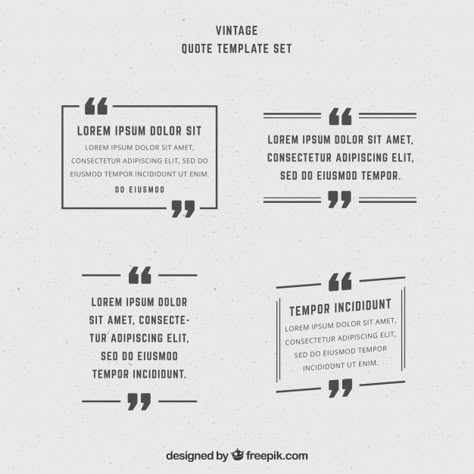 Collection of old school quotes Free Vector Quote Design Layout, Old School Quotes, Testimonial Design, Quote Template Design, Quote Layout, Pull Quotes, School Vector, School Template, Outing Quotes