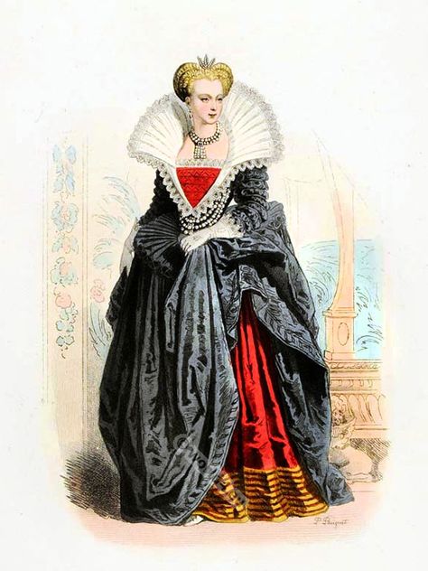 Elizabethan Fashion, 16th Century Fashion, Tudor Fashion, Tudor Costumes, Court Dresses, European Dress, Spanish Fashion, Medieval Fashion, Old Fashion