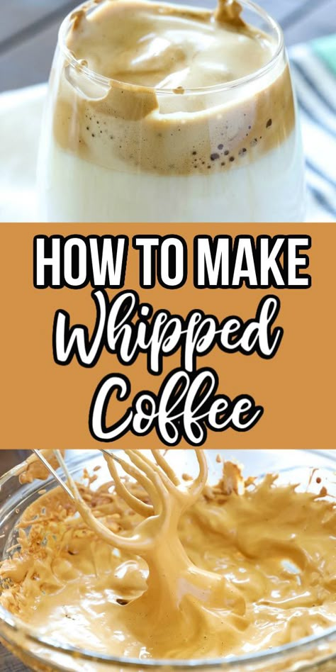 Whipped Instant Coffee, Coffee Milk Recipe, Whipped Instant Coffee Recipe, Instant Coffee Whip, Frothy Coffee At Home, Sweet Lemonade Recipe, Whipped Coffee Recipe, Instant Coffee Recipes, Iced Milk