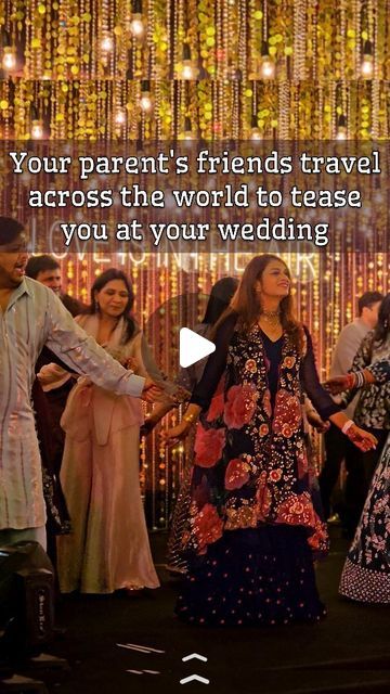 All About Dance | Dance on Instagram: "Tag your bestie to make a pact that you will be part of each others' children's weddings, COME WHAT MAY! 🤗

Isn't it the dream to get together with your oldest, closest and bestest friends at your daughter's wedding? 💕

Our bride has the coolest parents and the coolest aunts and uncles, to watch them dance at her wedding was truly special! ✨️

Sangeet for Kajol & Nakul
Choreography @allaboutdance.official 
Team AAD @tishya.kaul_me @abhinavgusain @the_shy_guy._ @aneri.mehta02 

Disclaimer - music in this video is not owned by us and is used for creative purposes only. 

[sangeet, sangeet dance, sangeet choreography, wedding choreography, brides parents, wedding inspo, wedding ideas, wedding inspiration, All About Dance, allaboutdance.official, allabo Sangeet Songs Bollywood List, Sangeet Choreography, Sangeet Songs, Wedding Dance Music, Wedding Choreography, Welcome Songs, Mother Daughter Wedding, Ladies Sangeet, Come What May