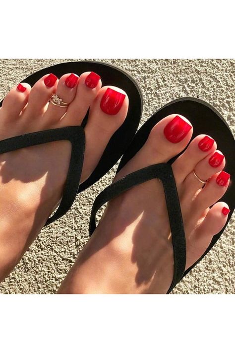 Feet Nail Design, Fake Toenails, Gel Toe Nails, Toe Nail Color, Pretty Toe Nails, Summer Toe Nails, Cute Toe Nails, Nails Today, Toe Nail Art