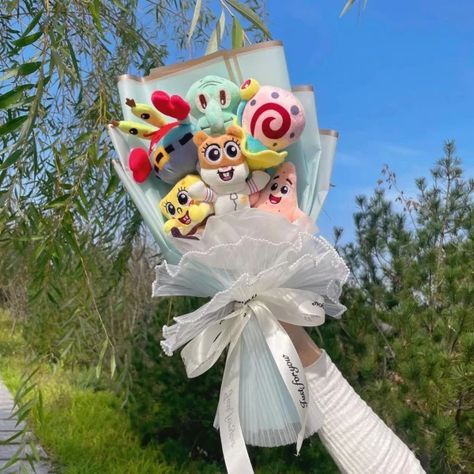 Just found this amazing item on AliExpress. Check it out! $15.55  1％ Off | SpongeBob Patrick Star Gary Squidward Tentacles Plush Dolls Creative Handmade Flower Bouquets Christmas Birthday Graduation Gift Spongebob Bouquet, Spongebob Friends, Graduation Gift Basket, Squidward Tentacles, Spongebob Patrick, Patrick Star, Handmade Flower, Flower Bouquets, Making Memories