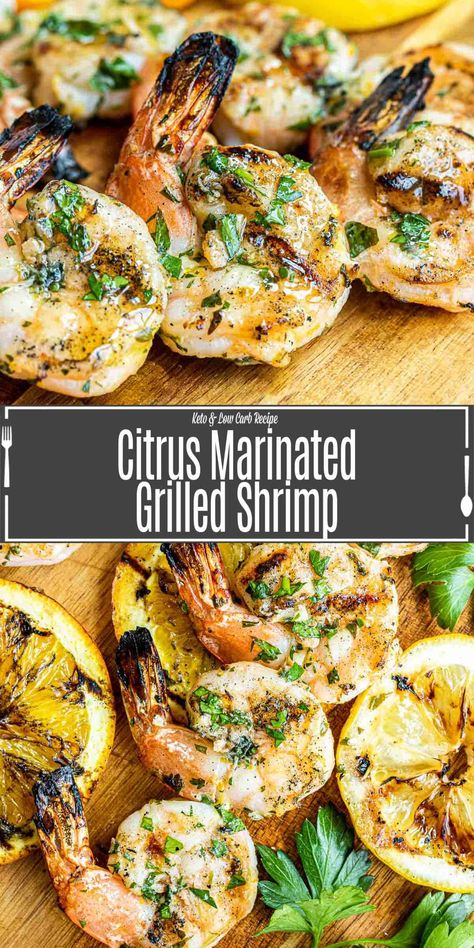 Shrimp Marinade For Grill, Easy Grilled Dinner, Marinade For Shrimp, Best Grilled Shrimp, Grilled Shrimp Marinade, Best Grilled Shrimp Recipe, Easy Grilled Shrimp Recipes, Marinated Grilled Shrimp, Low Carb Shrimp