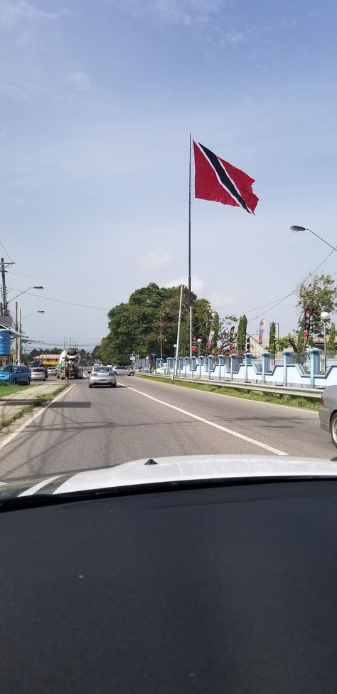 Trinidad And Tobago Aesthetic, Tobago Aesthetic, Trinidad Culture, Trinidad Flag, Suriname Flag, Caribbean Vibes, Trinidad And Tobago Flag, Caribbean Culture, Travel Inspiration Destinations