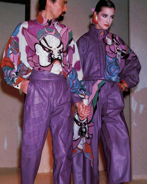 Fashion History Timeline, Kansai Yamamoto, Vintage Sportswear, 1980s Fashion, Dope Fashion, Fashion Fits, Harajuku Fashion, The Shirt, Inspiration Mode