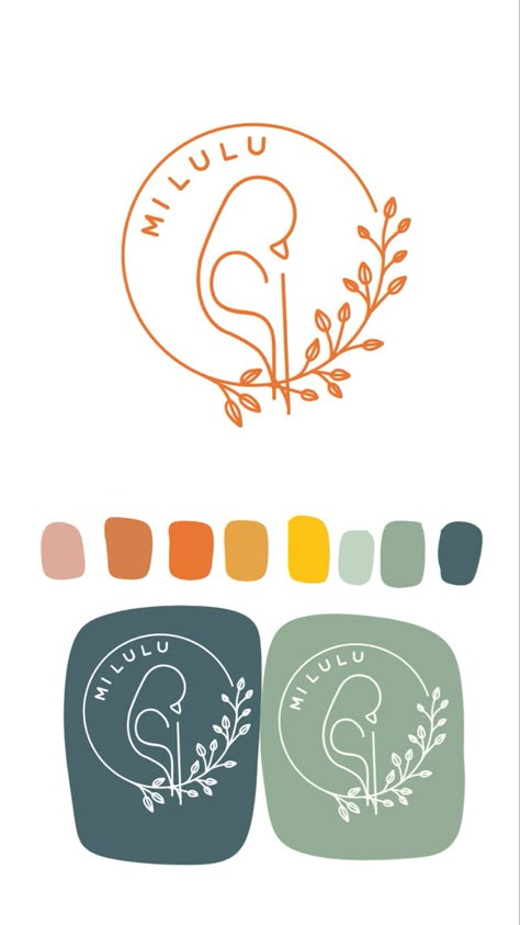 Color Palette Design Logo, Nature Inspired Branding, Natural Branding Design, Logo Colour Palette, Fashion Design Logo, Logo Color Combinations, Tattoo Border, Aesthetic Bird, Logo Design Women