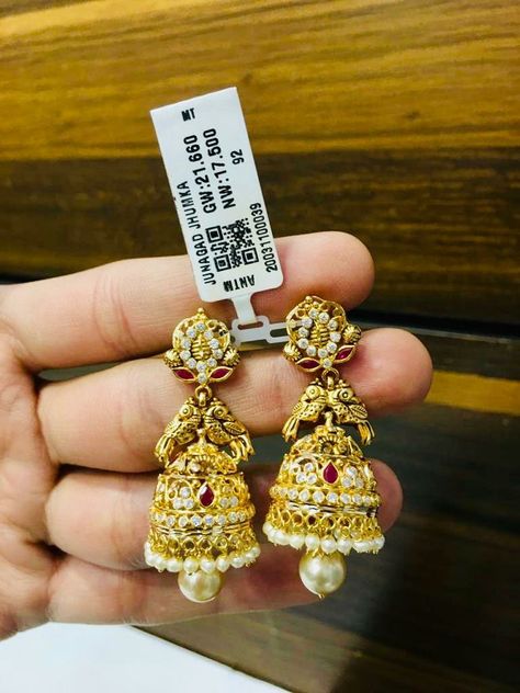 3 Grams Gold Earrings Indian Latest, Gold Buttalu Earrings Latest, Buttalu Earrings, Butta Earrings, Gold Buttalu, Diwali Wallpapers, Gold Jhumkas, Earrings Latest, Golden Jewellery