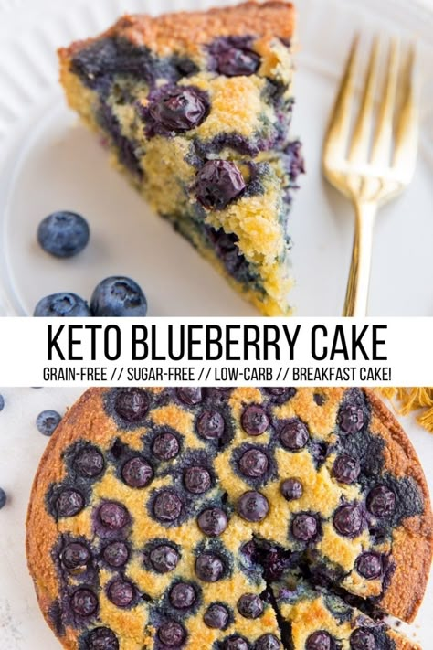 Keto Blueberry Coffee Cake, Almond Flour Blueberry Cake, Low Cal Blueberry Desserts, Keto Blueberry Cake, Low Sugar Blueberry Desserts, Gluten Free Lemon Blueberry Cake, Low Calorie Blueberry Desserts, Healthy Blueberry Dessert Recipes, Healthy Blueberry Recipes Low Calories