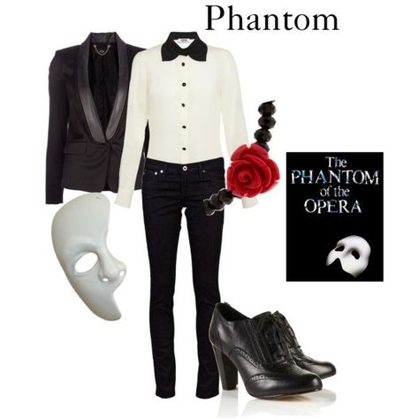 Women's PHANTOM OF THE OPERA DIY costume Opera Outfits, Musical Outfits, Broadway Outfit, Broadway Costumes, Nerdy Outfits, Phantom 2, Everyday Cosplay, The Phantom Of The Opera, Hallowen Costume