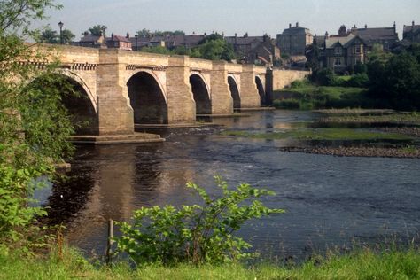 "Bridge over the River Tyne at Corbridge, Northumberland" by P. G. Wright at PicturesofEngland.com Corbridge Northumberland, Northumberland England, Hadrian's Wall, Interesting Architecture, Types Of Architecture, Hadrians Wall, Architectural Engineering, Tyne And Wear, Over The River