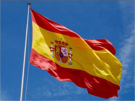 i want to visit Spain again. it's beautiful there. Most Common Spanish Words, Common Spanish Words, World Country Flags, Spanish Flag, Spanish Pronunciation, Spanish Colors, Spain Football, Spanish Flags, Spain Flag