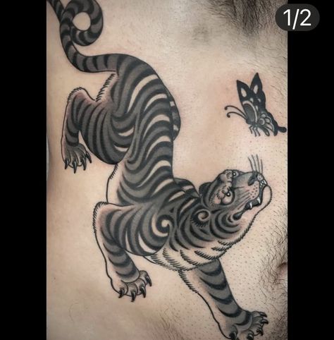 White Tiger Tattoo, Japanese Tiger Tattoo, Japanese Tiger, Saved Tattoo, Tattoo Instagram, American Tattoos, Traditional Tattoo Design, Tattoo Women, Tattoo Videos