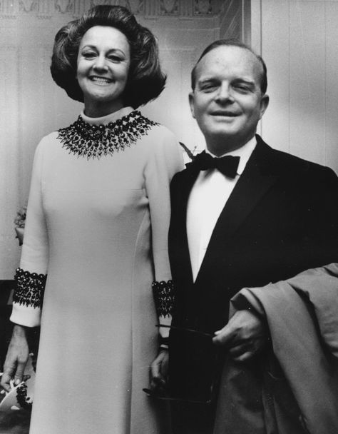 Katharine Graham, Truman Capote and the cruise where they may (or may not) have smoked hashish - The Washington Post Katherine Graham, Cz Guest, Black And White Ball, Truman Capote, Cafe Society, White Mask, Black And White Style, The Plaza, Fabulous Dresses