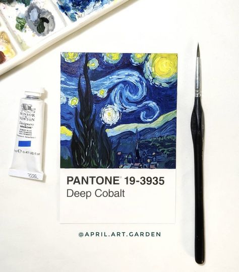 Pantone Postcard Art, Pantone Painting, Pantone Challenge, Pantone Paint, Astronomy Facts, Prismacolor Art, Gouache Art, Postcard Art, Paint Cards