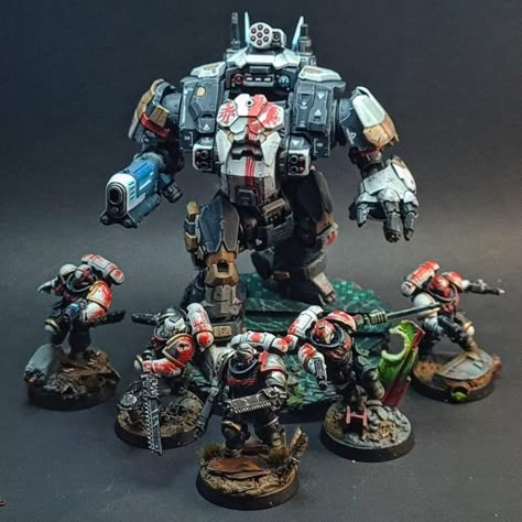 Space Marine Paint Schemes, Space Marine Conversion, Soul Haunters, Space Marine Dreadnought, Warhammer Marine, Space Marine Art, Marine Paint, 40k Models, Warhammer 40k Figures