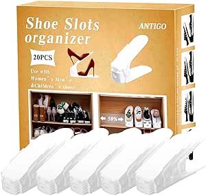 Keep your shoes organized ! Shoe Holder For Closet, Shoe Stacker, Shoe Organizer For Closet, Organizer For Closet, Adjustable Shoes, Shoe Holders, Shoe Rack Organization, Closet Accessories, Double Deck