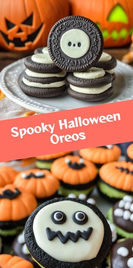 Spooky Halloween Chocolate-Dipped Oreos - Easy Festive Treats Create delightful homemade Halloween treats with these easy Spooky Chocolate-Dipped Oreos. Perfect for parties and family fun, these Oreo cookies are dipped in rich chocolate, decorated with sprinkles and edible eyes, and topped with colorful candy melts for a spooky flair. Simple, fun, and irresistibly delicious! #HalloweenDesserts #PartySnacks Homemade Halloween Treats, Edible Eyes, Halloween Oreos, Spooky Halloween Treats, Chocolate Dipped Oreos, Spooky Food, Dipped Oreos, Halloween Chocolate, Spooky Treats